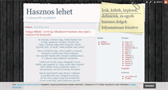 Desktop Screenshot of hasznoslehet.blog.hu