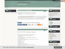 Tablet Screenshot of chat-vilag.blog.hu