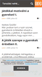 Mobile Screenshot of gyerekbarat-tanulas.blog.hu