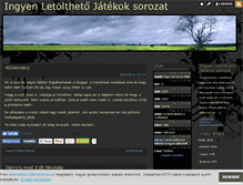 Tablet Screenshot of ingyenletolthetojatekok.blog.hu