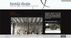 Desktop Screenshot of haztajidizajn.blog.hu
