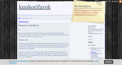 Desktop Screenshot of kunkorifarok.blog.hu