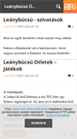 Mobile Screenshot of leanybucsu.blog.hu