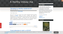 Desktop Screenshot of horthy-mitosz.blog.hu