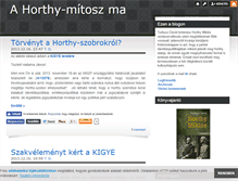 Tablet Screenshot of horthy-mitosz.blog.hu