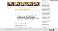 Desktop Screenshot of penz-mint-adossag.blog.hu