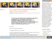 Tablet Screenshot of penz-mint-adossag.blog.hu