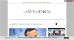 Desktop Screenshot of egyenlito.blog.hu