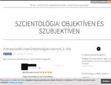 Tablet Screenshot of objektivszcn.blog.hu