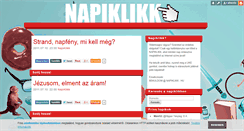 Desktop Screenshot of napiklikk.blog.hu