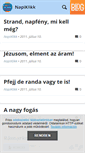 Mobile Screenshot of napiklikk.blog.hu