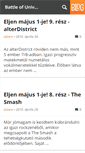 Mobile Screenshot of battleofuniversities.blog.hu