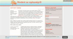 Desktop Screenshot of mindentazegeszsegrol.blog.hu