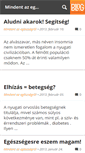 Mobile Screenshot of mindentazegeszsegrol.blog.hu