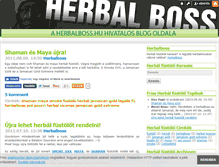 Tablet Screenshot of herbalboss.blog.hu