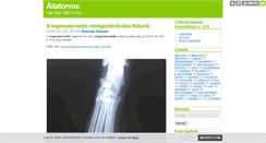 Desktop Screenshot of 1allatorvos.blog.hu