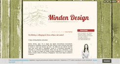 Desktop Screenshot of mindendesign.blog.hu