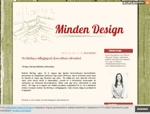 Tablet Screenshot of mindendesign.blog.hu