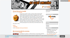 Desktop Screenshot of elsomilliom.blog.hu