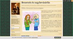 Desktop Screenshot of beszerez.blog.hu
