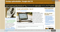 Desktop Screenshot of honlapoptimalizalas.blog.hu