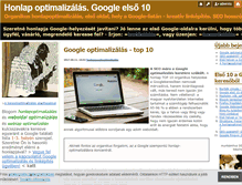 Tablet Screenshot of honlapoptimalizalas.blog.hu