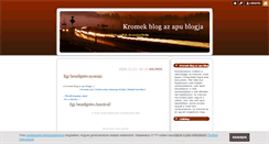 Desktop Screenshot of kromek.blog.hu