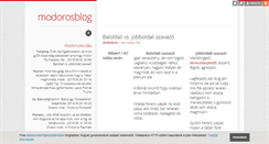 Desktop Screenshot of modoros.blog.hu
