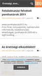 Mobile Screenshot of mrohistoria.blog.hu