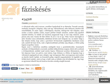 Tablet Screenshot of faziskeses.blog.hu
