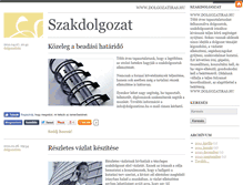 Tablet Screenshot of dolgozatiras.blog.hu