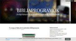 Desktop Screenshot of bibliaprogramok.blog.hu