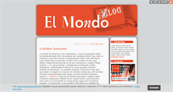 Desktop Screenshot of elmondo.blog.hu