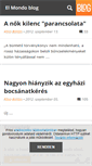 Mobile Screenshot of elmondo.blog.hu