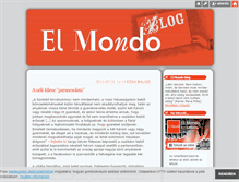 Tablet Screenshot of elmondo.blog.hu