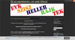 Desktop Screenshot of eljazegyetemen.blog.hu