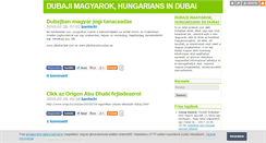 Desktop Screenshot of dubajimagyarok.blog.hu