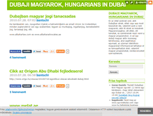 Tablet Screenshot of dubajimagyarok.blog.hu