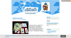 Desktop Screenshot of jatekgyar.blog.hu