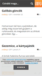 Mobile Screenshot of jatekgyar.blog.hu