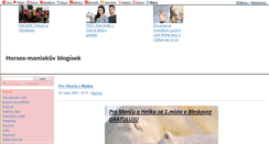 Desktop Screenshot of horses-maniak.blog.cz