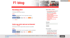 Desktop Screenshot of f1.blog.hu