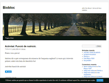 Tablet Screenshot of bio.blog.cat