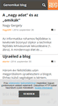 Mobile Screenshot of genomika.blog.hu