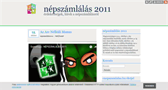 Desktop Screenshot of nepszamlalas-2011.blog.hu