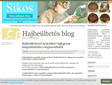 Tablet Screenshot of hajszalhijan.blog.hu