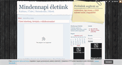 Desktop Screenshot of mindennapieletunk.blog.hu
