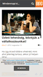 Mobile Screenshot of mindennapieletunk.blog.hu