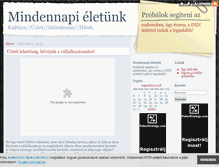 Tablet Screenshot of mindennapieletunk.blog.hu