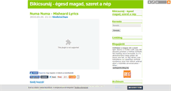 Desktop Screenshot of bikicsunaj.blog.hu